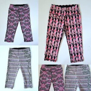 Victoria’s Secret VSX S Knockout Crop Compression Leggings Lot 3 Pair